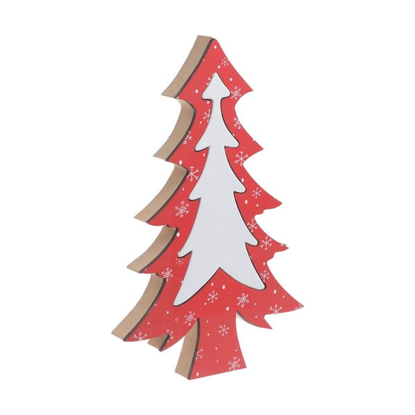 Vánoční dřevěná dekorace ve tvaru stromku InArt Rose