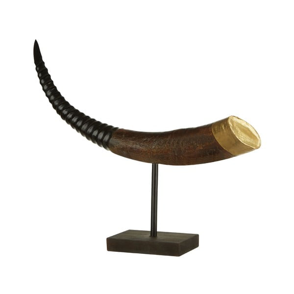 Dekorativní roh se zlatým detailem Buffalo Horn