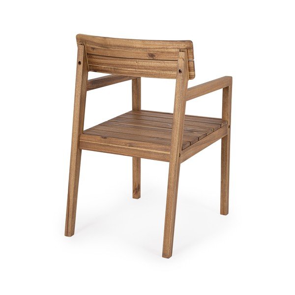 Dřevěná zahradní židle v přírodní barvě Rodano – Bizzotto-image-4