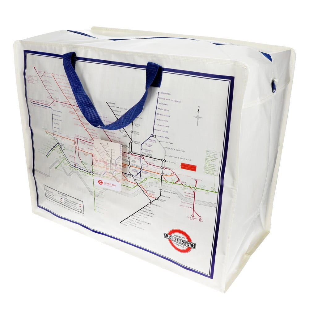 Úložný box na oblečení z recyklovaného plastu 58x28x48 cm Heritage Tube Map – Rex London