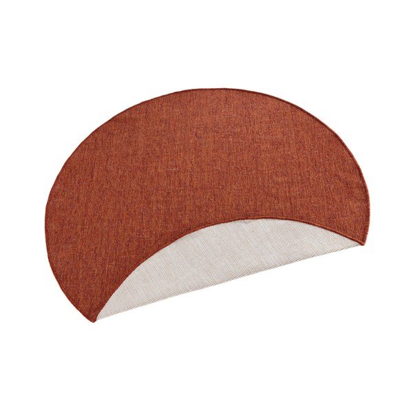 Cihlově červený venkovní koberec NORTHRUGS Miami, ø 200 cm-image-4