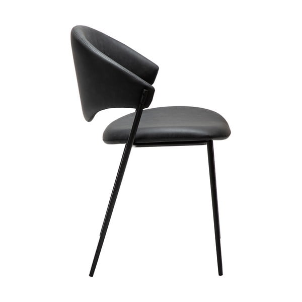 Černá jídelní židle z imitace kůže Zone – DAN-FORM Denmark-image-2