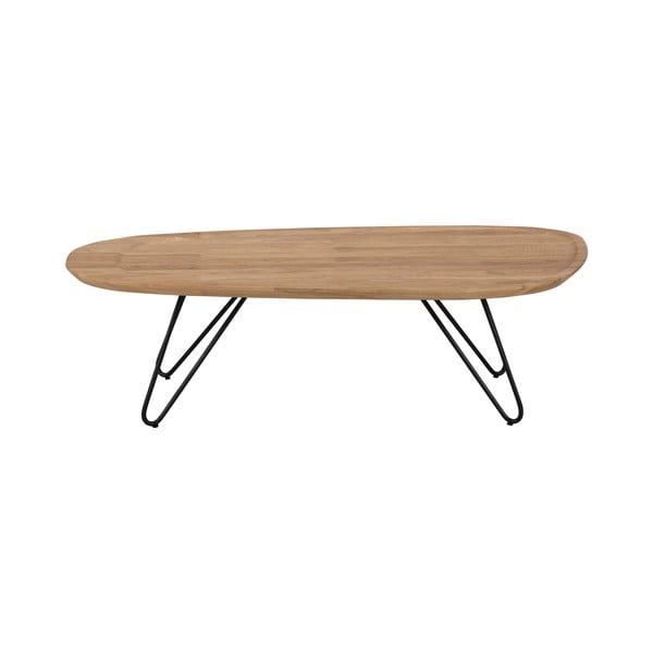 Odkládací stolek s deskou z dubového dřeva Windsor & Co Sofas Elipse, 130 x 68 cm