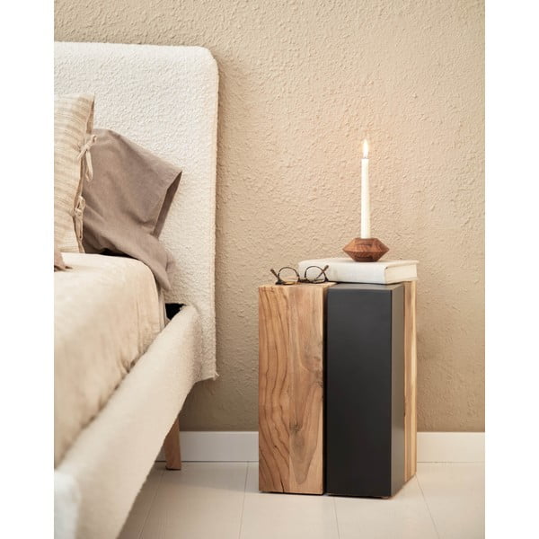 Odkládací stolek z teakového dřeva Kave Home Ognak-image-1