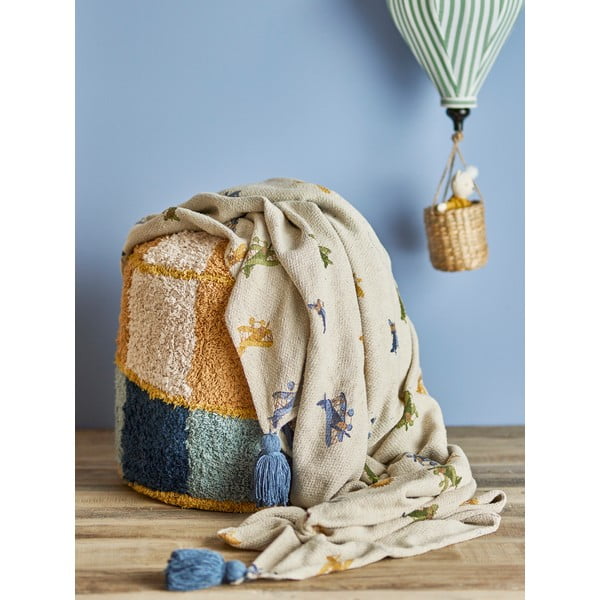 Krémová dětská deka 130x160 cm Plane – Bloomingville Mini-image-3