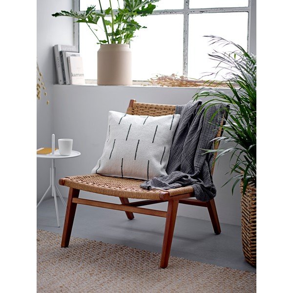 Béžový bavlněný polštář Södahl Lauri, 45 x 45 cm-image-1