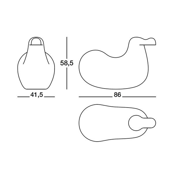 Žlutá houpací židle Magis Dodo-image-1