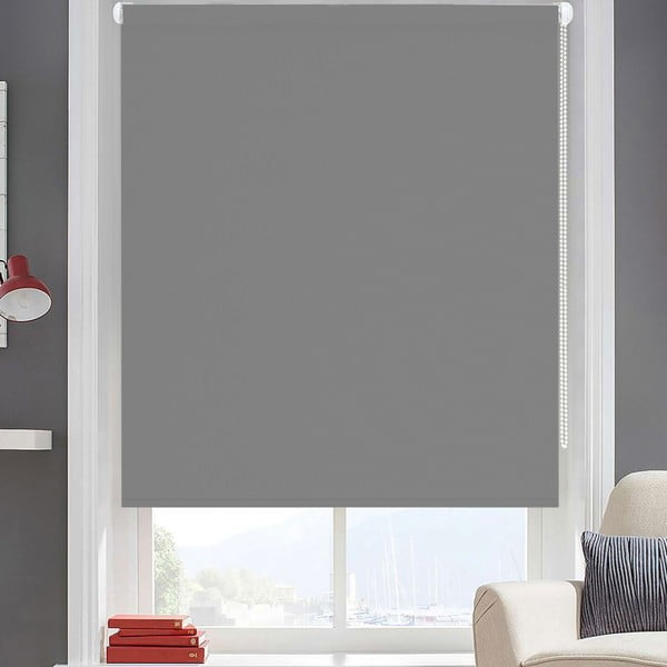 Světle šedý závěs Ruby, 200 x 60 cm