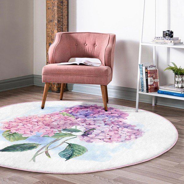 Pratelný kulatý koberec vhodný pro robotické vysavače ø 100 cm Comfort – Mila Home-image-3