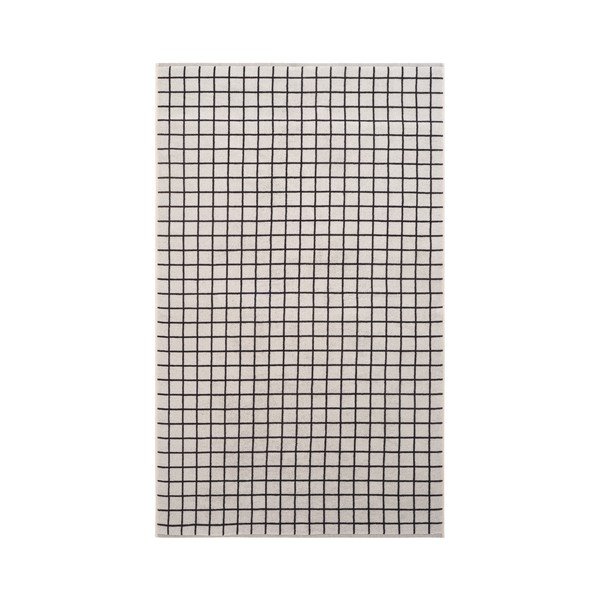 Černá/béžová bavlněná osuška 90x150 cm Grid – Jotex-image-2