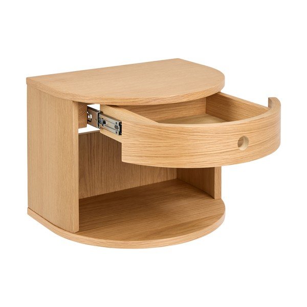 Noční stolek v dekoru dubu ve světle přírodní barvě Paron – Actona-image-3