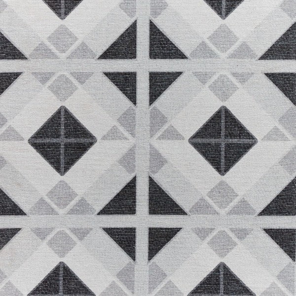 Pratelný běhoun ve světle a tmavě šedé barvě 76x230 cm Victoria Light – Think Rugs-image-2