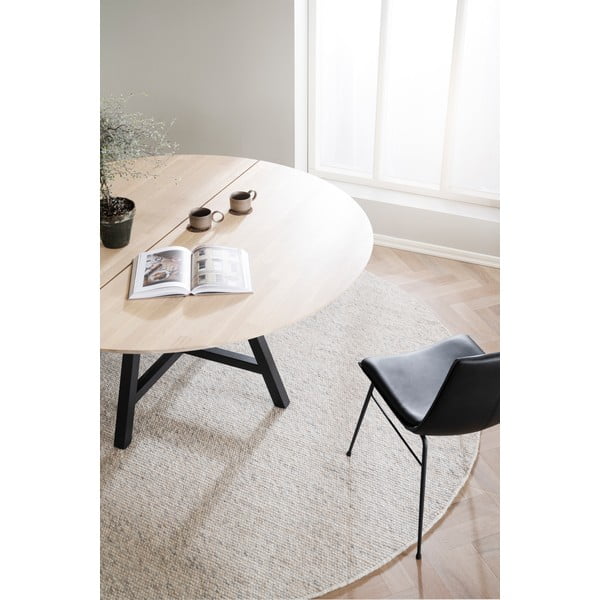 Kulatý jídelní stůl s deskou v dubovém dekoru 150x150 cm Carradale - Rowico-image-2