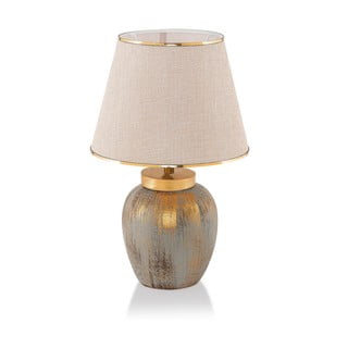 Stolní lampa v krémovo-zlaté barvě (výška 47 cm) – Opviq lights