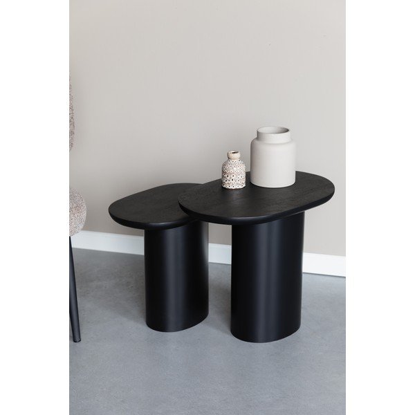 Odkládací stolky v sadě 2 ks s deskou z mangového dřeva 37x56 cm Bela – White Label-image-2