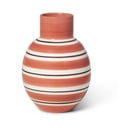 Růžovo-bílá keramická váza Kähler Design Nuovo, výška 14,5 cm