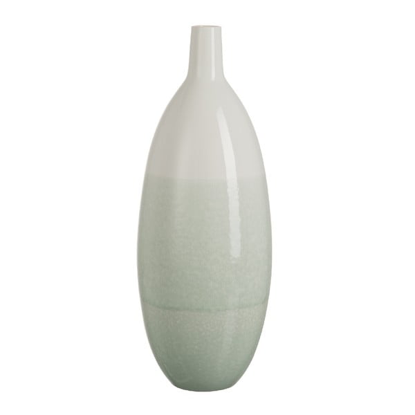 Světle zelená keramická váza J-Line Transition, výška 54 cm