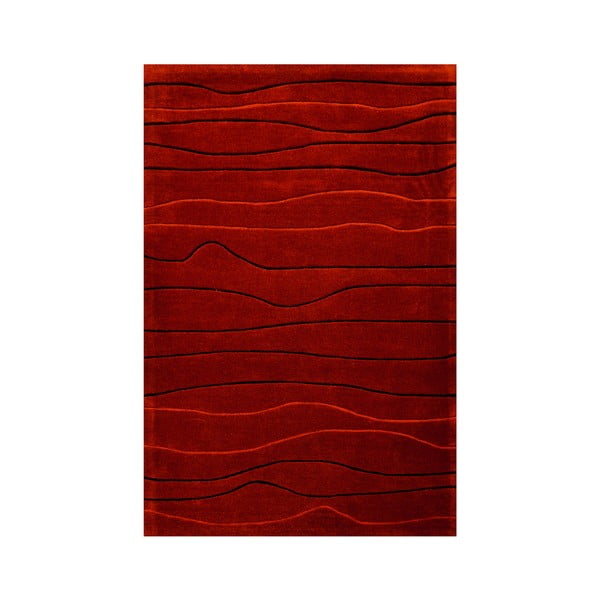 Ručně tkaný koberec Tufting, 120x180 cm, červený