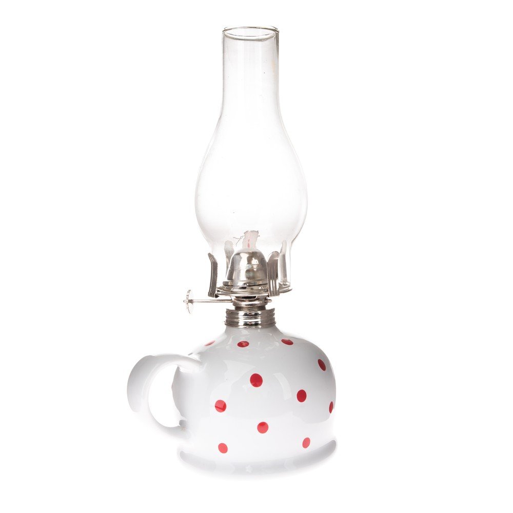 Keramická petrolejová lampa (výška 28 cm) – Dakls