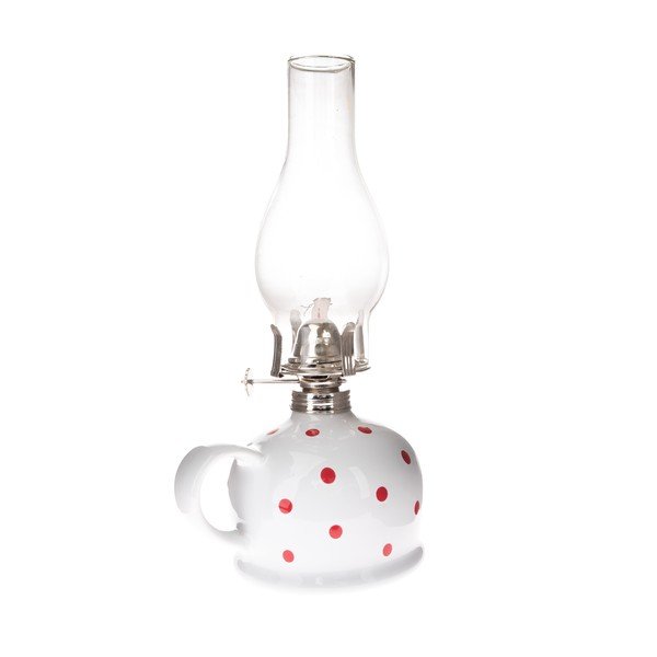 Keramická petrolejová lampa (výška 28 cm) – Dakls