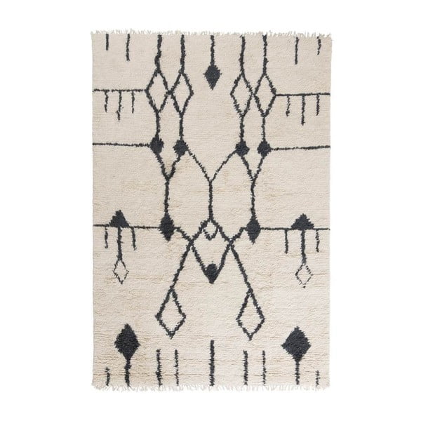 Vlněný koberec Aragon, 170x240 cm, bílý