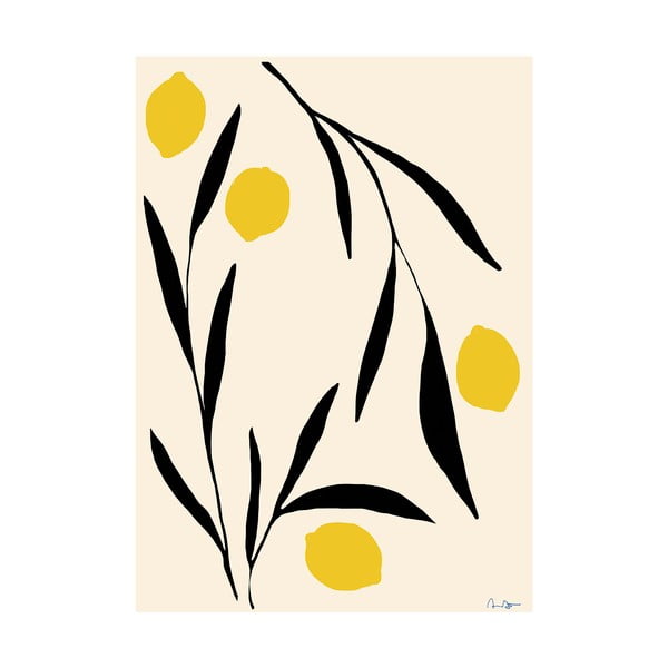 Plakát 50x70 cm Lemon – Anna Mörner – The Poster Club