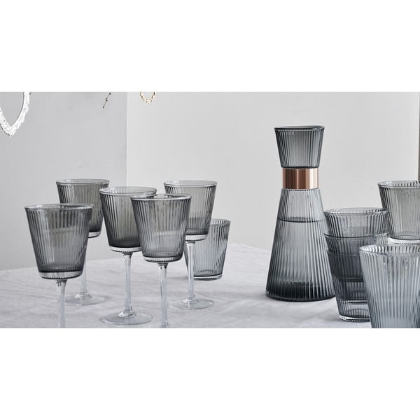 Šedá skleněná karafa 1 l Grand Cru Nouveau – Rosendahl-image-4