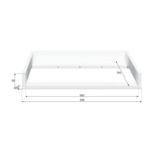 Bílý přebalovací pult na komodu BELLAMY Lotta-image-2