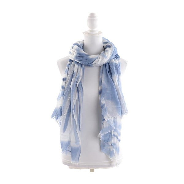 Šátek/pareo BLE Inart 100x200 cm, modrý/bílý
