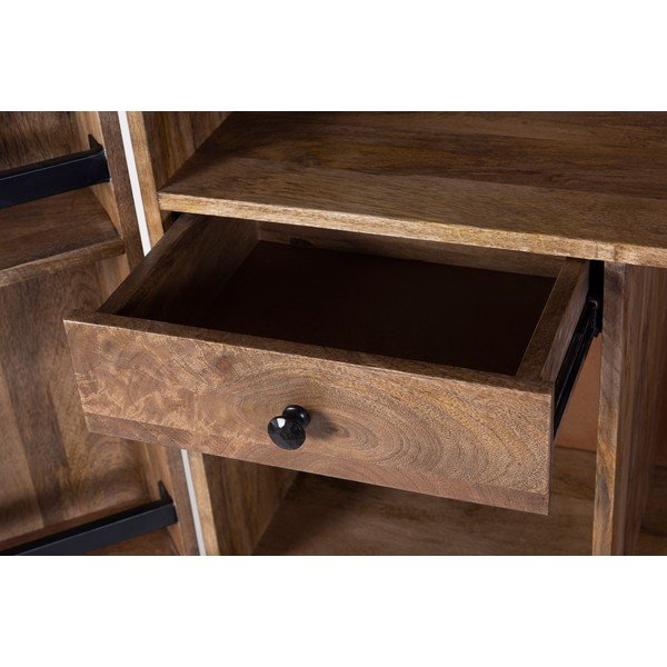 Vinotéka z mangového dřeva v přírodní barvě počet lahví 12, 74x122x46 cm Bombay – Interia Home & Living-image-1