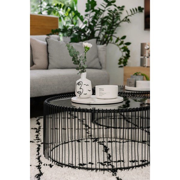 Béžovo-černý koberec Mint Rugs Hash, 80 x 150 cm-image-1