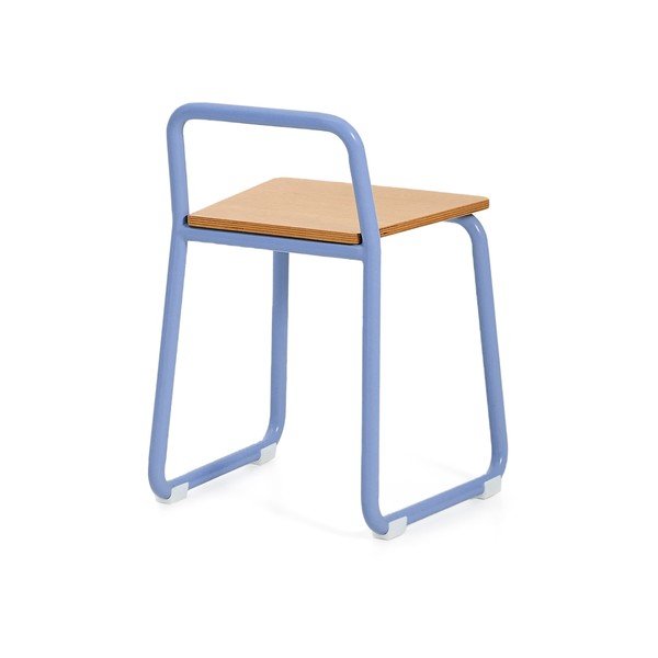 Modrá kovová dětská židle Tinn – Kave Home-image-4