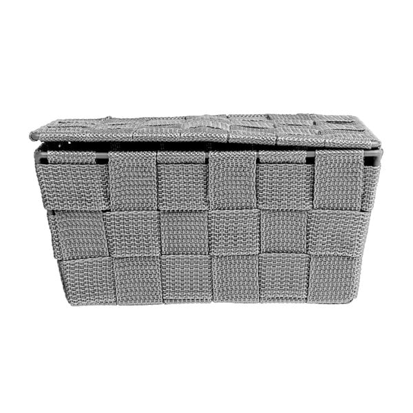 Šedý košík s víkem Wenko Adria-image-3