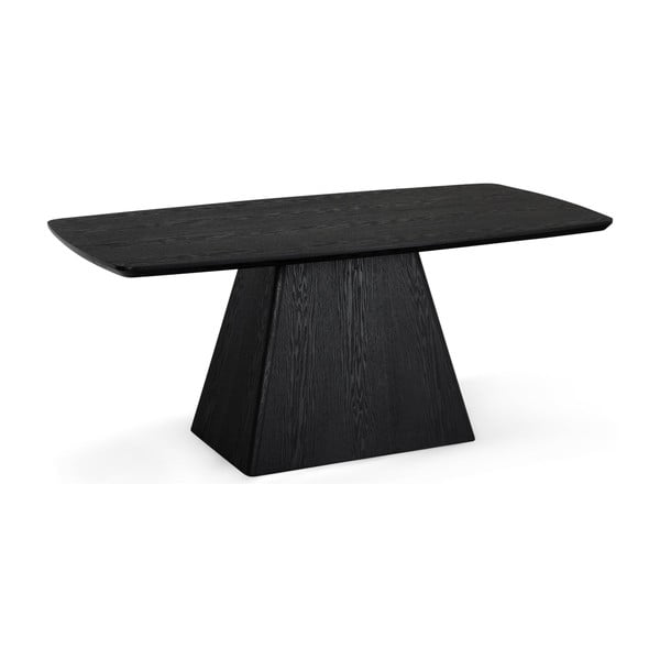 Černý jídelní stůl s deskou v dubovém dekoru 90x180 cm Star – Furnhouse