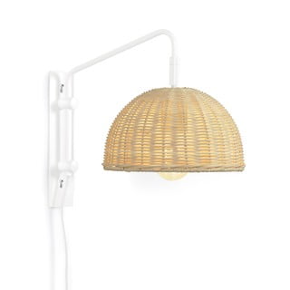 Ratanové nástěnné svítidlo v přírodní barvě ø 23 cm Damila – Kave Home
