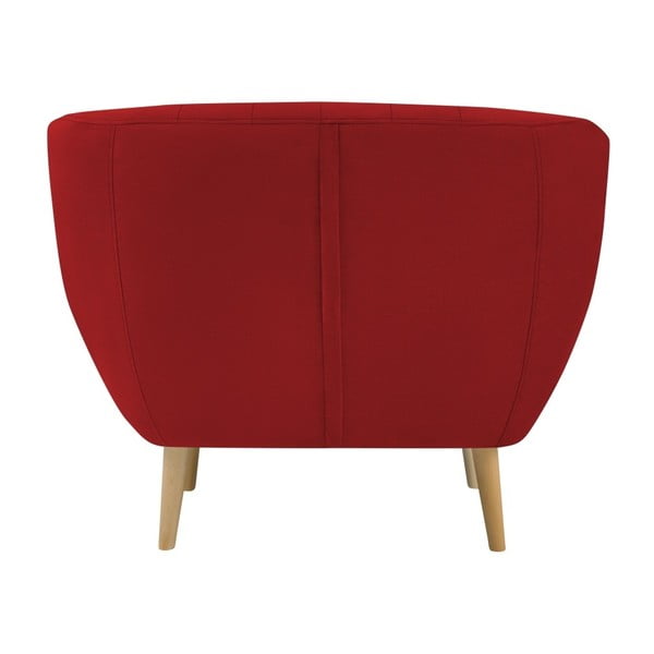Červené sametové křeslo Mazzini Sofas Sardaigne-image-4