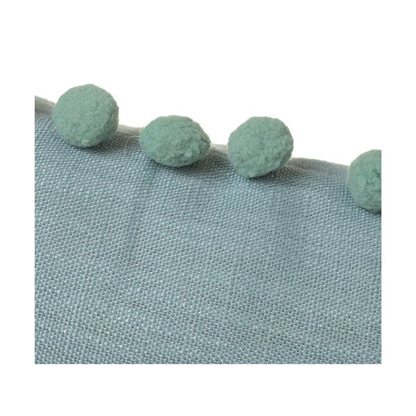 Zelený polštář Casa Selección Pompon, 50 x 30 cm-image-1