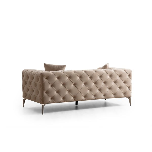 Béžová sametová pohovka 197 cm Como – Balcab Home-image-2