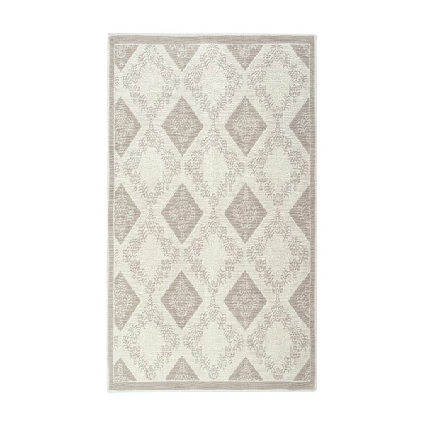 Krémový bavlněný koberec Floorist Fara, 100 x 200 cm