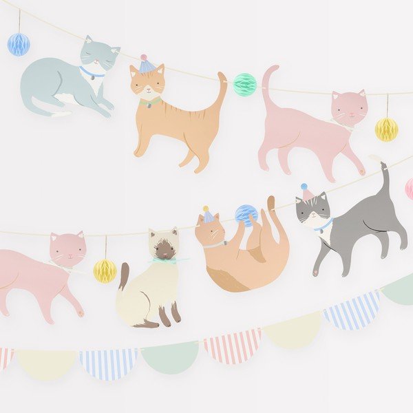Girlanda Cute Kittens – Meri Meri-image-4
