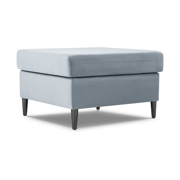 Světle modrá sametová podnožka Kyoto – Cosmopolitan Design-image-1