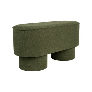Zelená lavice z textilie bouclé Marcos – White Label