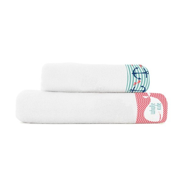 Sada ručníku a osušky Baleno Whale Ride-image-2