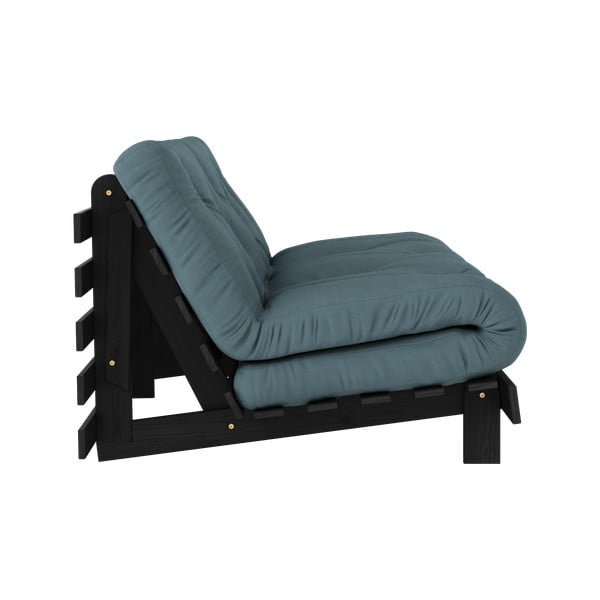 Rozkládací pohovka v petrolejové barvě 160 cm Roots Black Night – Karup Design-image-4