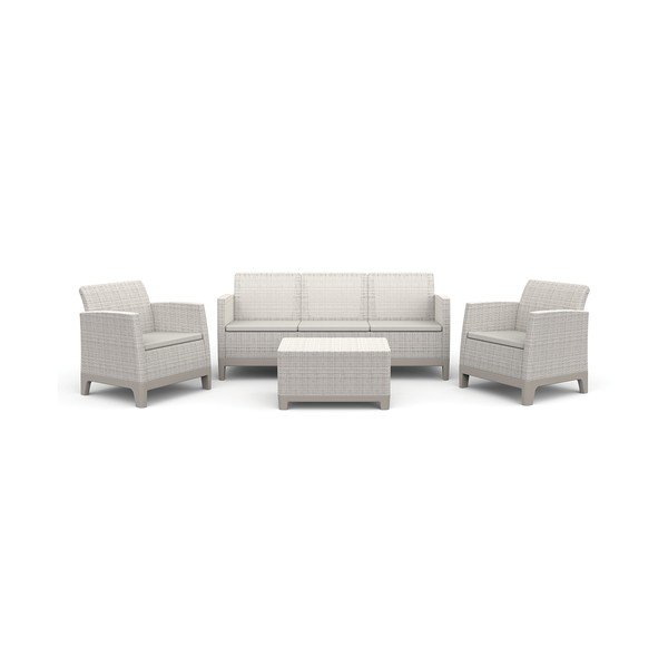 Šedobéžový zahradní lounge set pro 5 Scandi Forma – Keter