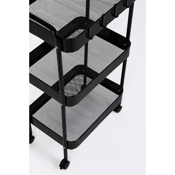 Kovový servírovací stolek na kolečkách 29,5x41 cm Leiky – Yes Everyday-image-4