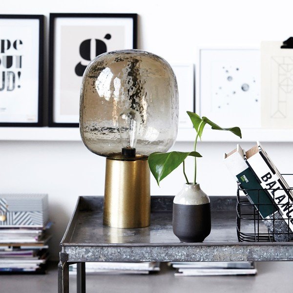Stolní lampa Note, hnědé stínítko-image-2