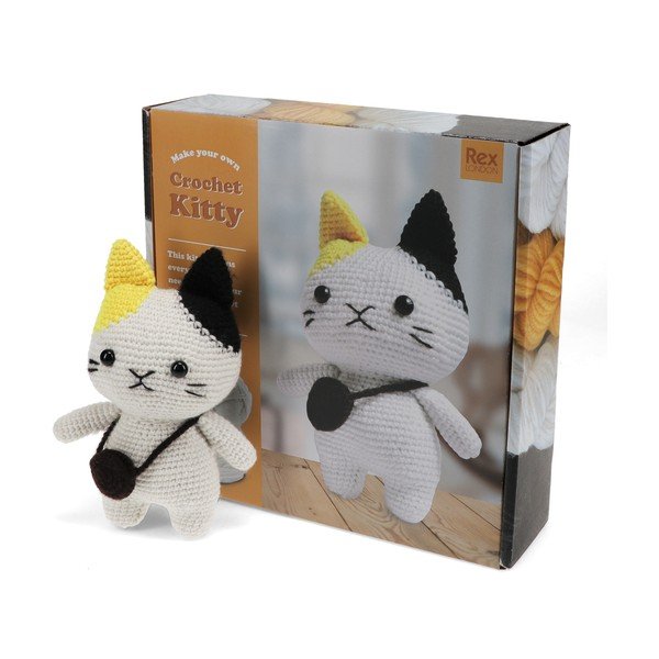 Kreativní sada DIY Crochet Cat – Rex London