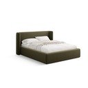 Zelená čalouněná dvoulůžková postel s úložným prostorem s roštem 200x200 cm Jason – Windsor & Co Sofas