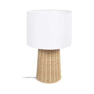 Stolní lampa v přírodní barvě s textilním stínidlem (výška 51 cm) Kimjit – Kave Home